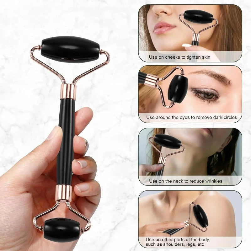 Ice Face Roller & Gua Sha Lifting Set - Image 5